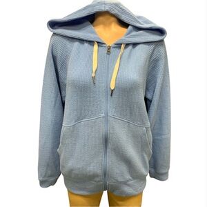 Sierra Designs Cozy Blue Hooded Sweatshirt Size L